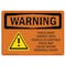 Signmission OSHA WARNING Pinch Point Contact W/ Vehicle 10in X 7in Rigid Plastic, 7" W, 10" L, Landscape OS-WS-P-710-L-12309 - alternate 1